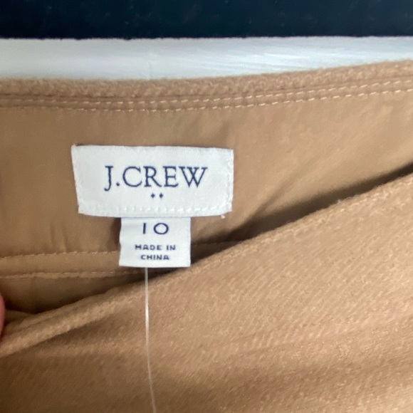 JCrew Factory Tan Wool Miniskirt - Picture 3 of 4
